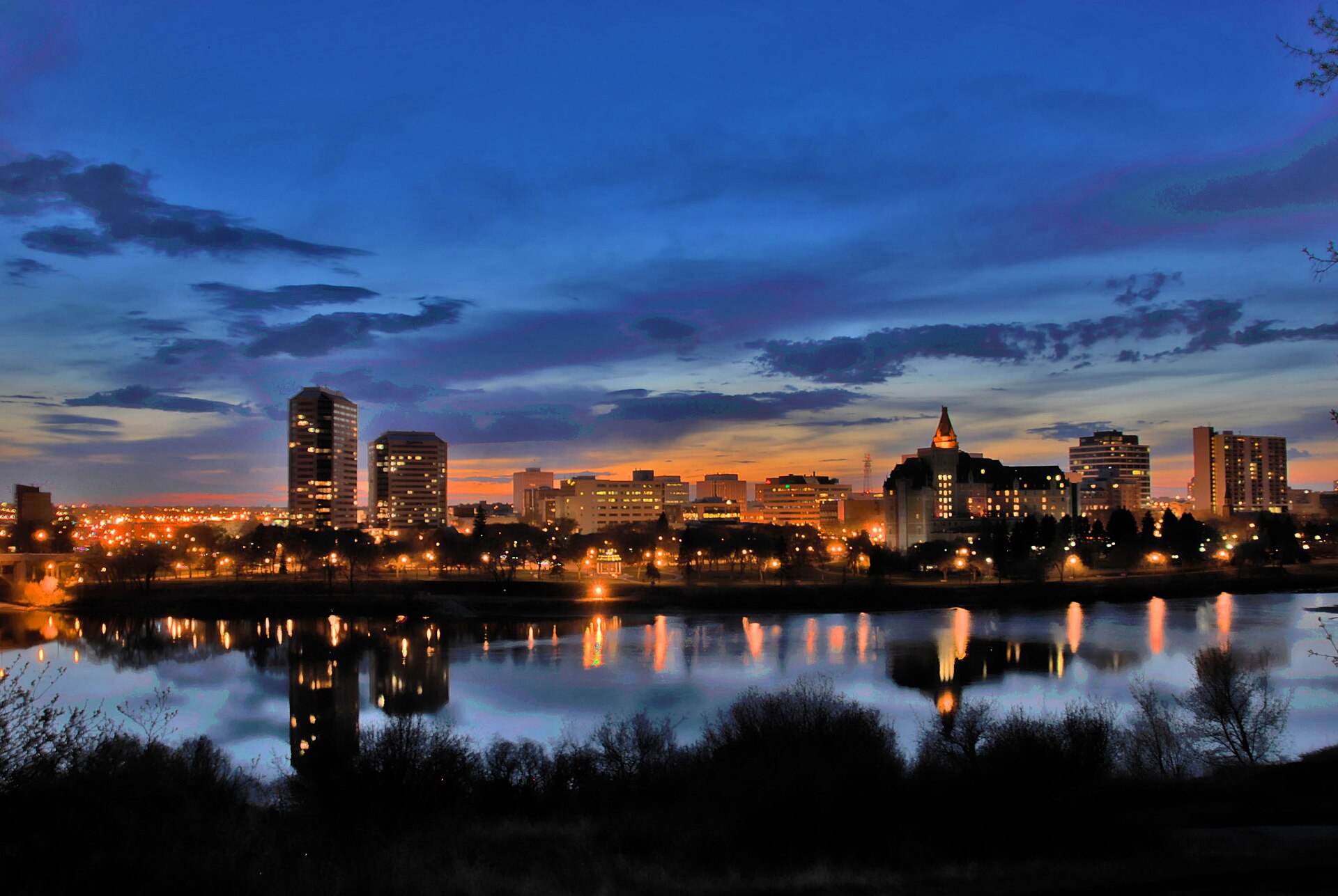 Saskatoon at dusk